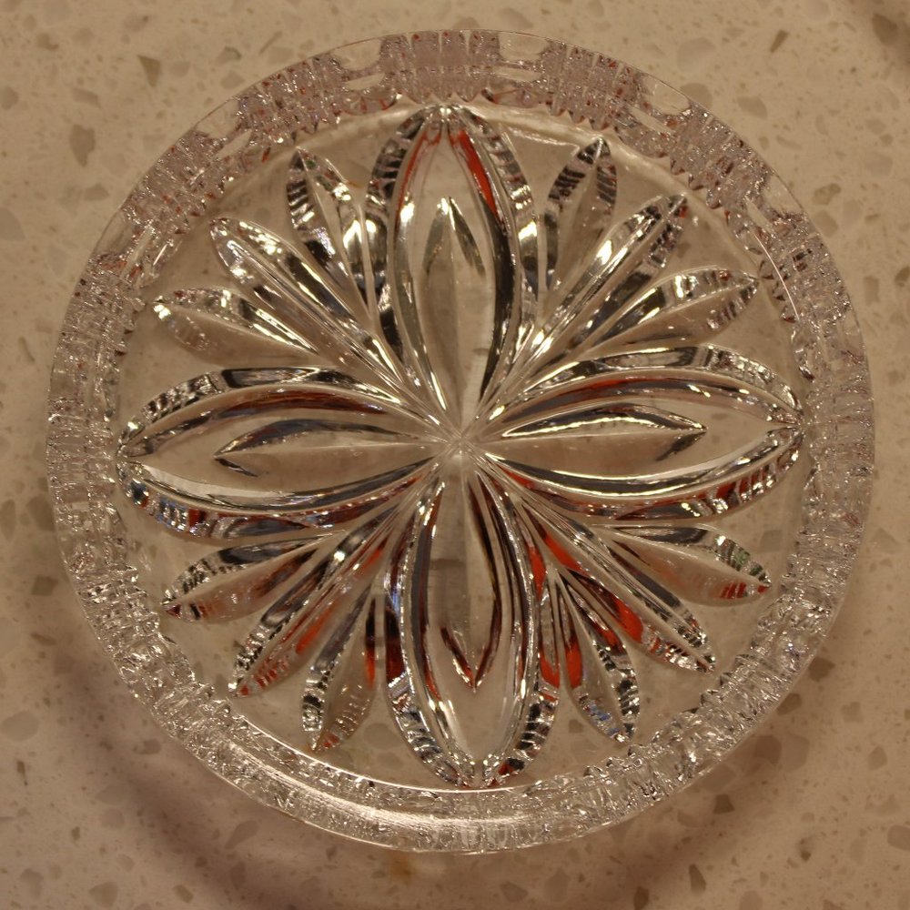 Crystal Glass Coaster Set